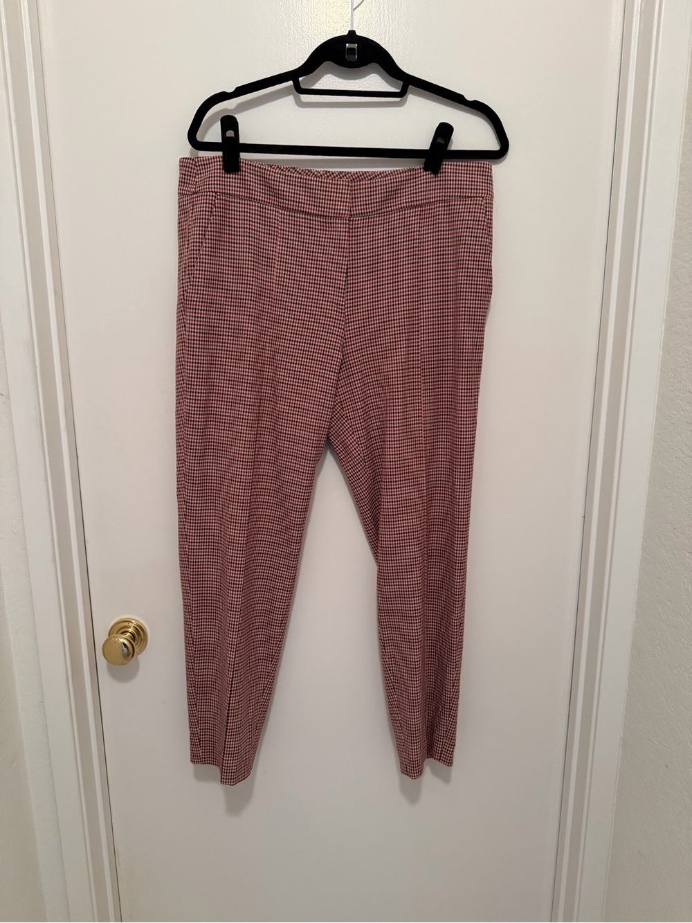 HUGO by Hugo Boss Red, White and Black Houndstooth Pants